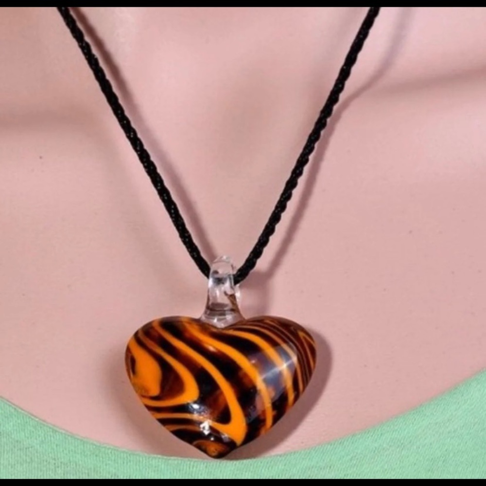 Glass Heart Necklace